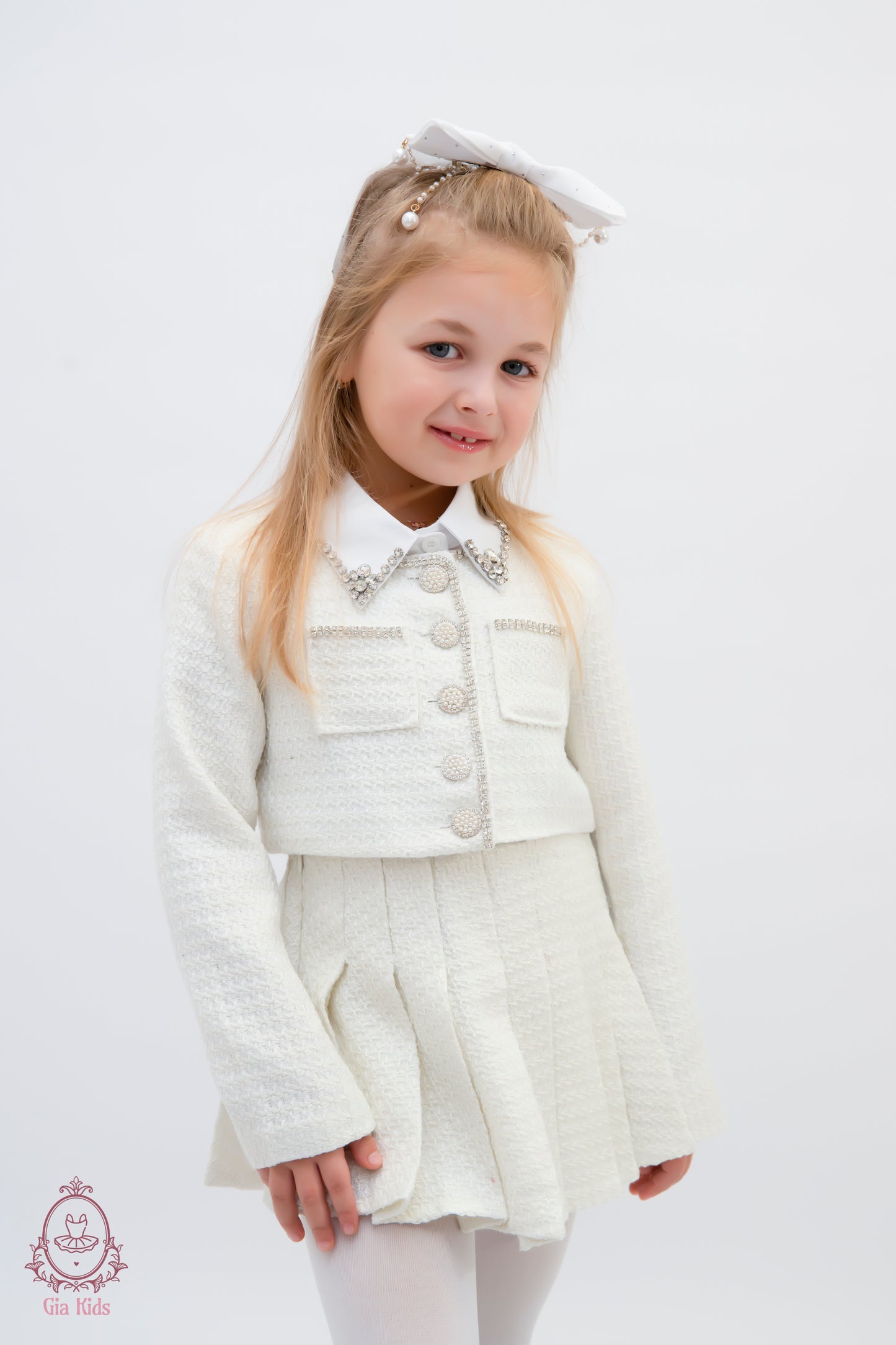 Costum Alba(fără guler)