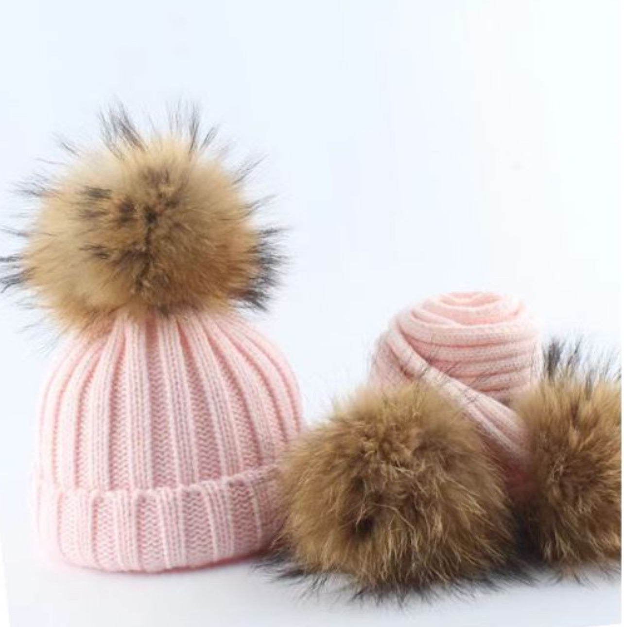 Set căciulă cu fular(blană naturală) Mira