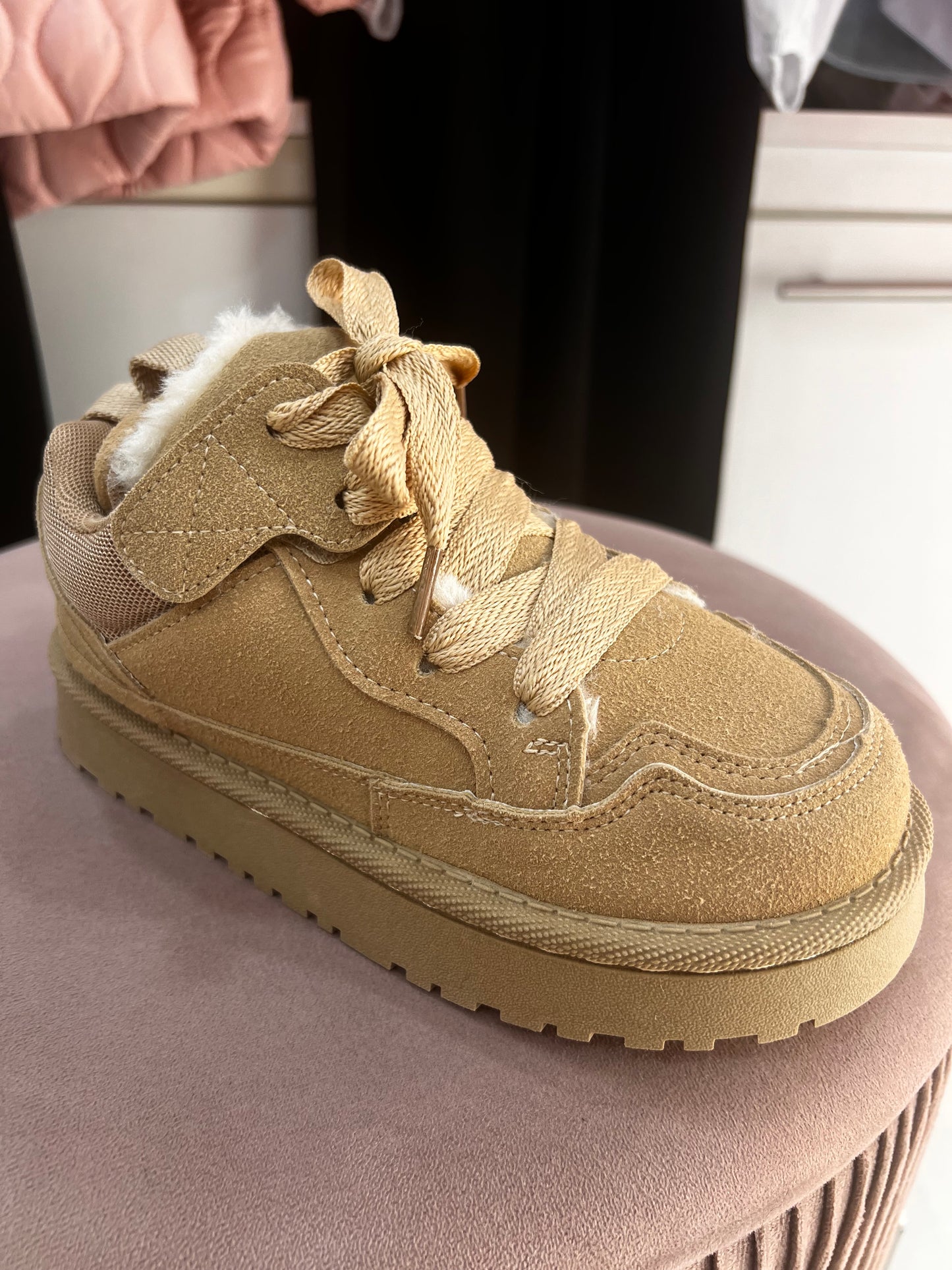 Adidași din piele ecologică(îmblăniți)