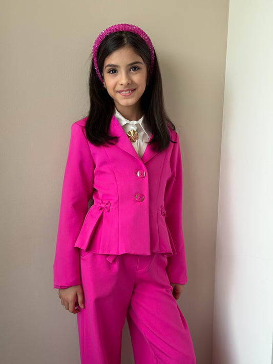 Costum Pati Pink( sacou+pantalon )