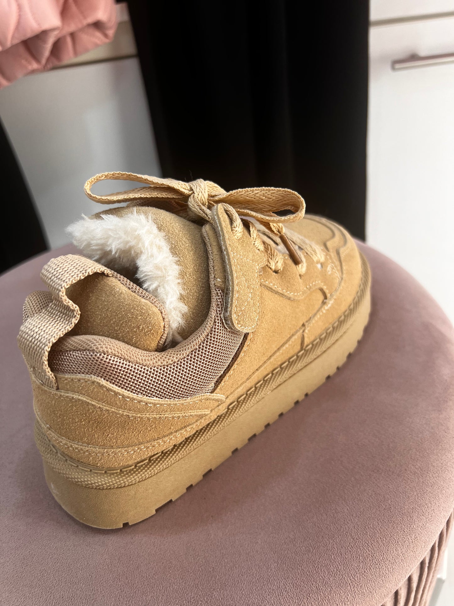 Adidași din piele ecologică(îmblăniți)