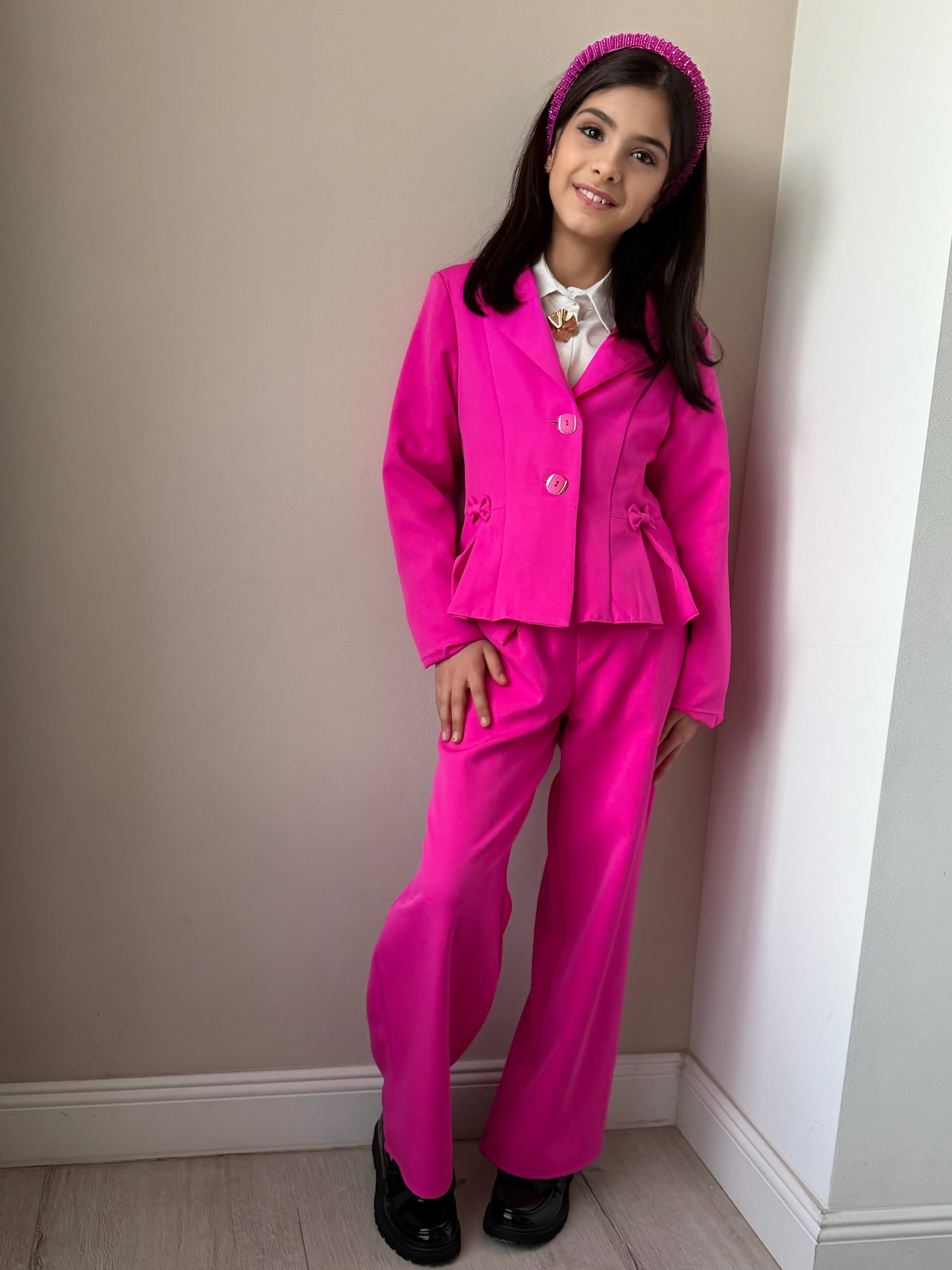 Costum Pati Pink( sacou+pantalon )