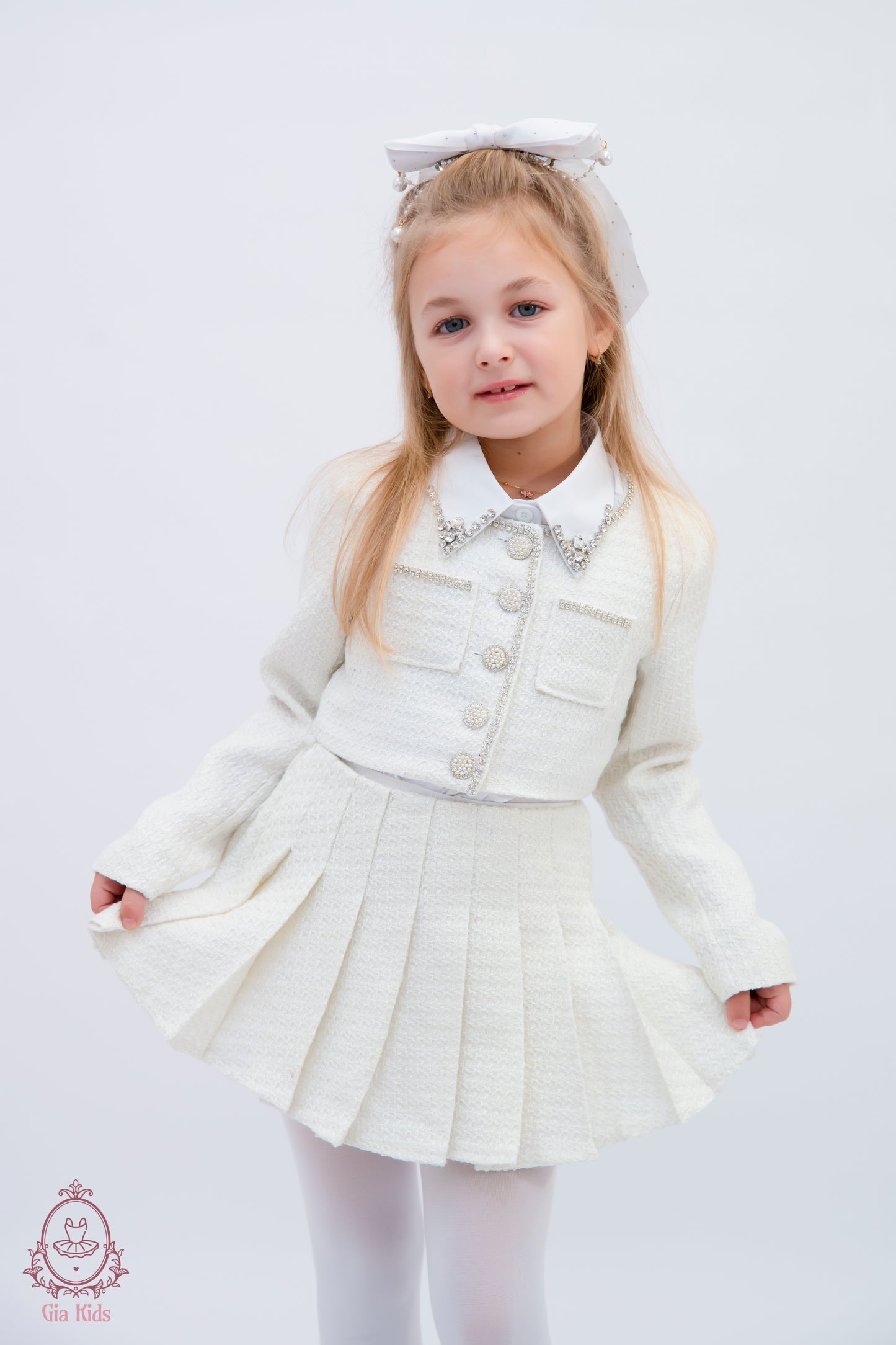 Costum Alba(fără guler)